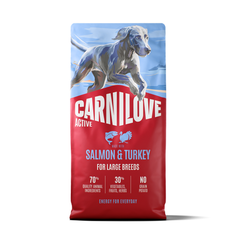 Carnilove Active Salmon & Turkey Dog Food for Large Breeds