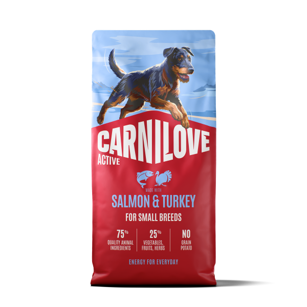 Carnilove Active Salmon & Turkey Dog Food for Adult Small Breeds