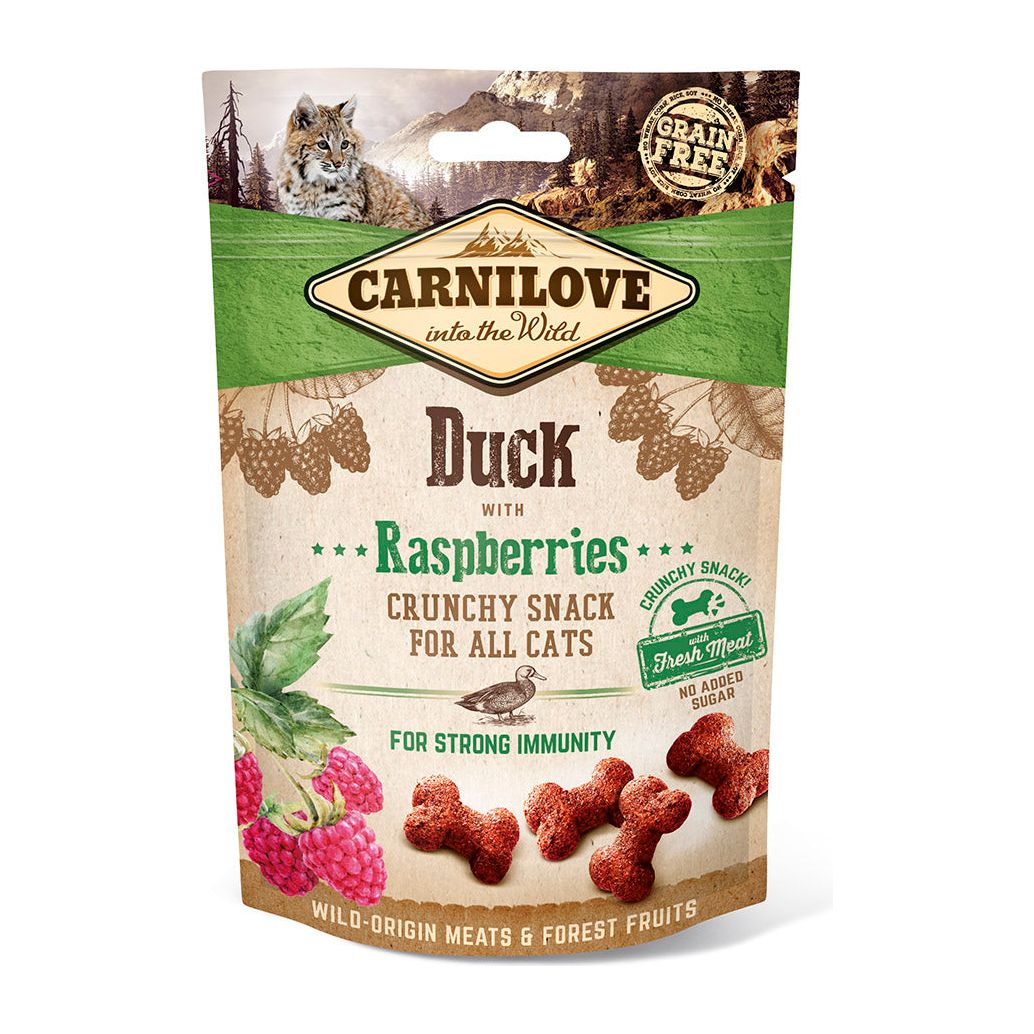 Carnilove Duck With Raspberries Crunchy Treats for Cats 50g