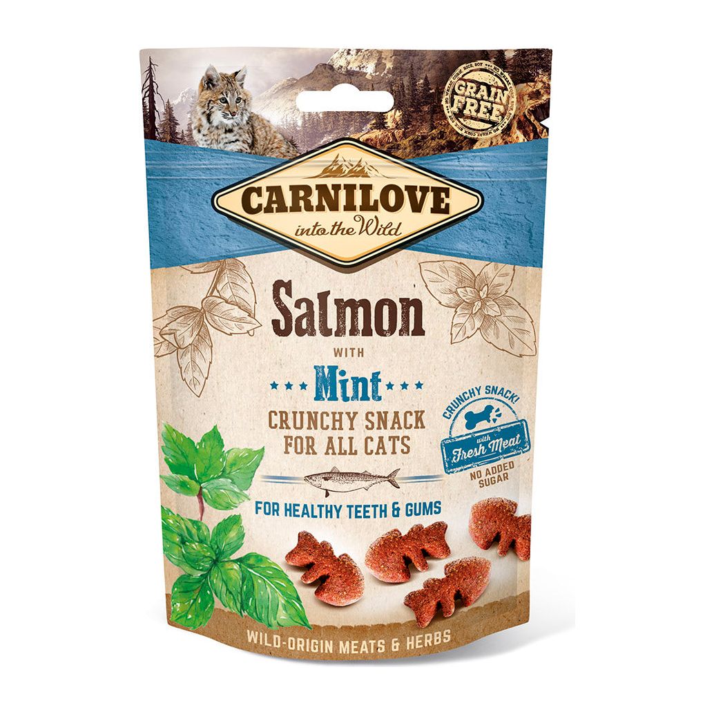 Carnilove Salmon With Mint Crunchy Treats for Cats 50g