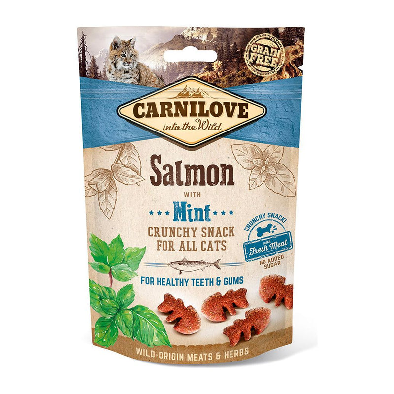 Canilove Salmon With Mint Crunchy Treats for Cats 50g