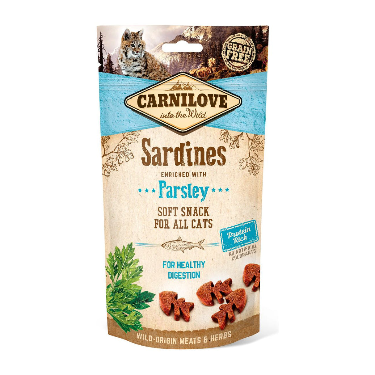 Carnilove Sardine With Parsley Moist Treats for Cats 50g