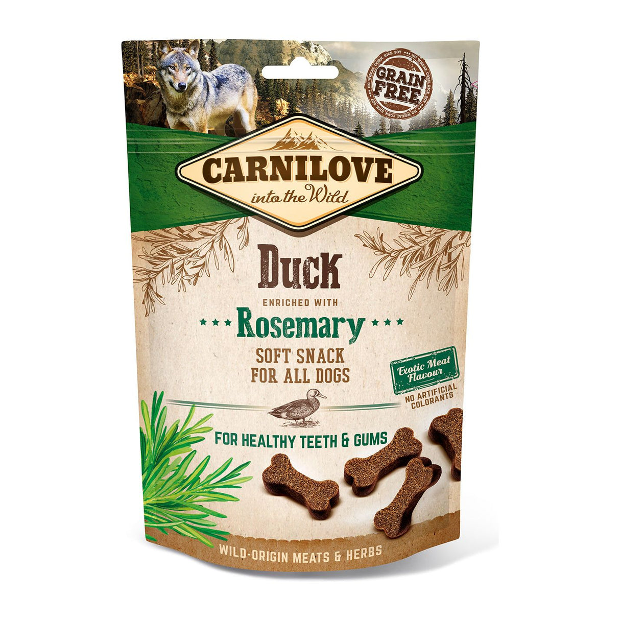 Carnilove Duck With Rosemary Semi-Moist Treats for Dogs 200g