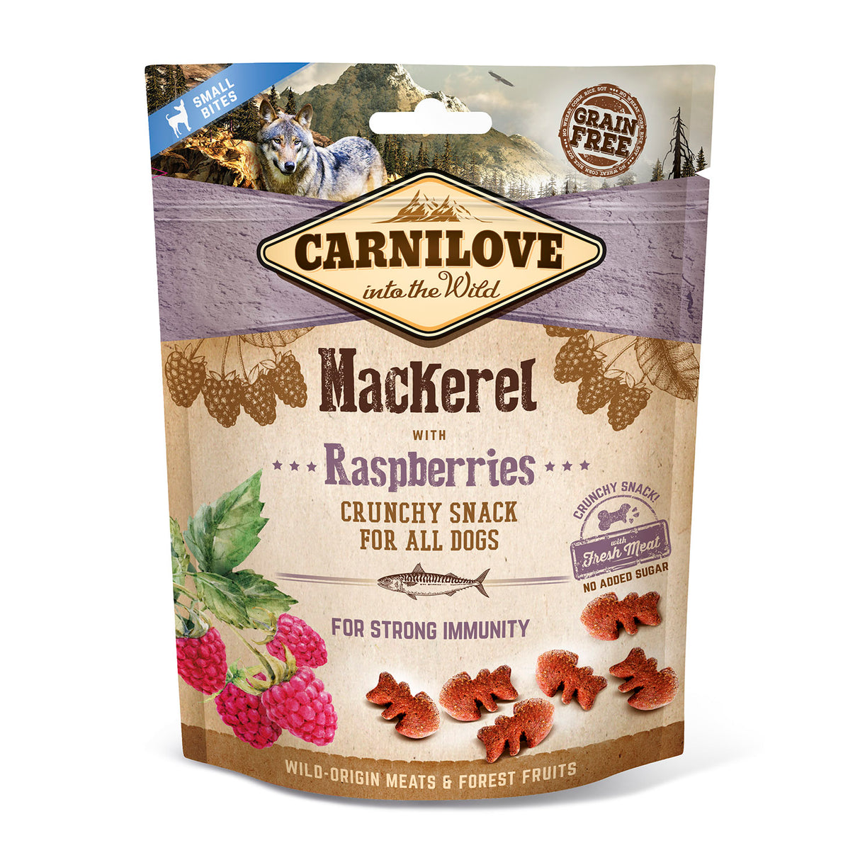 Carnilove Mackerel With Raspberries Crunchy Treats for Dogs 200g