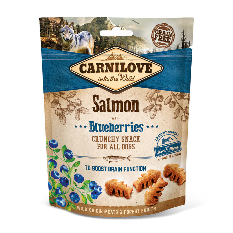 Canilove Salmon With Blueberries Crunchy Treats for Dogs 200g