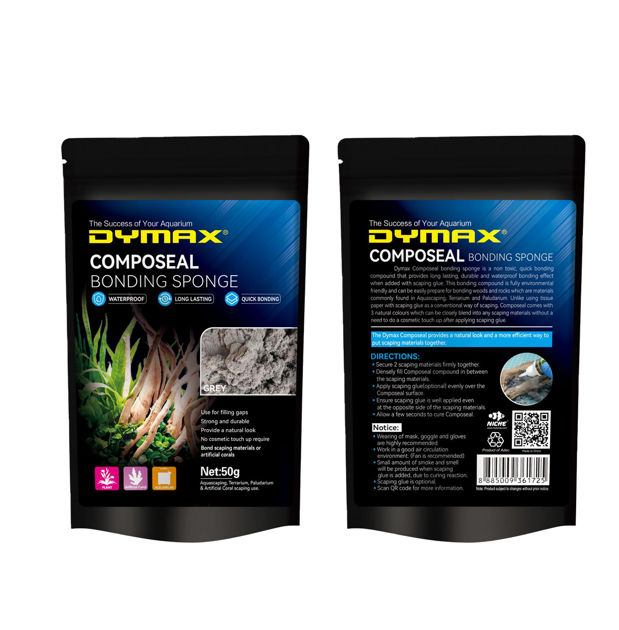 Dymax Composeal Bonding Sponge Grey 50g