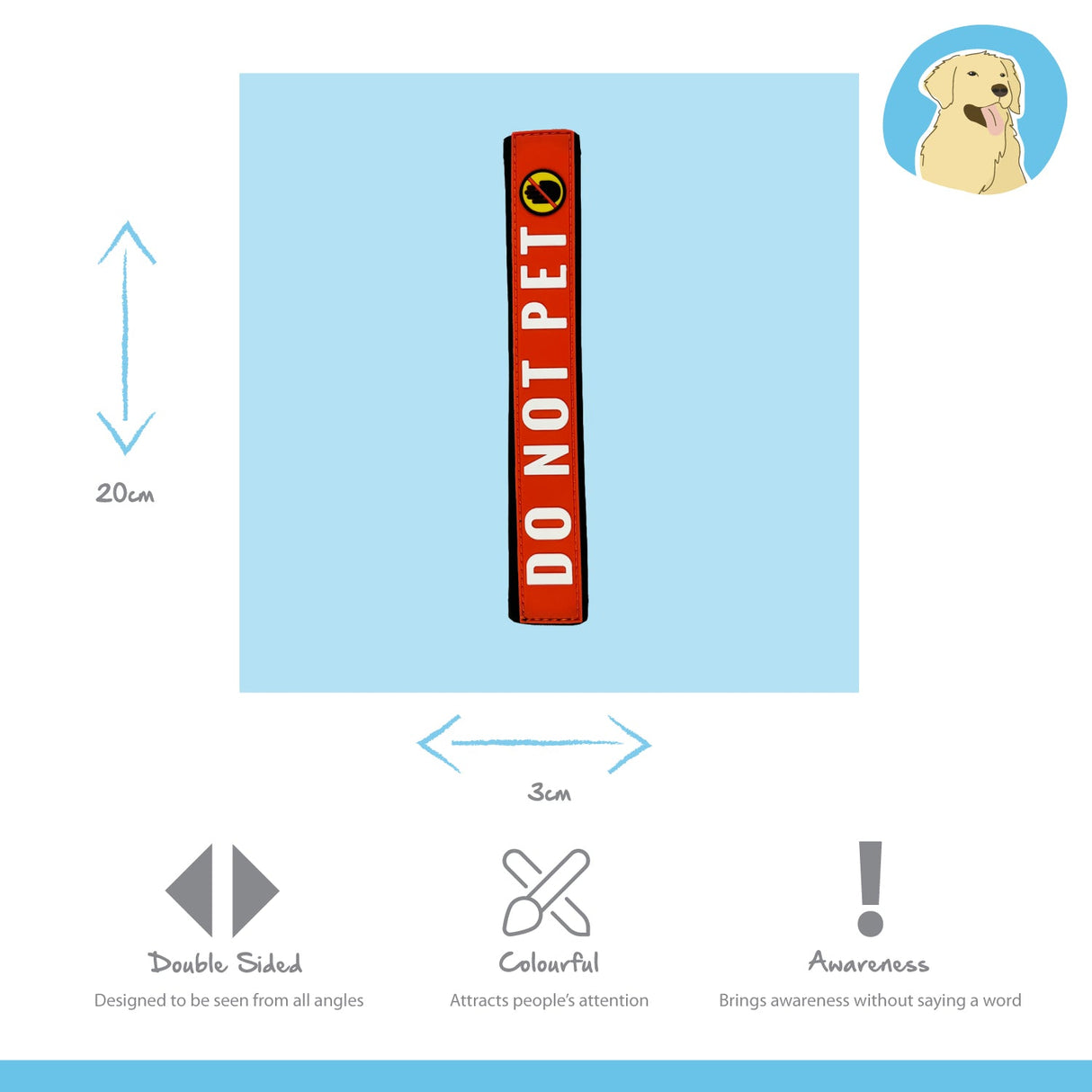 Happy Pet Do Not Pet Leash Wrap