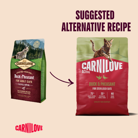 Carnilove Adult Duck & Pheasant Cat Food
