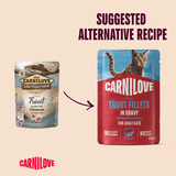 Carnilove Adult Trout With Echinacea in Gravy Wet Cat Food Pouch 85g