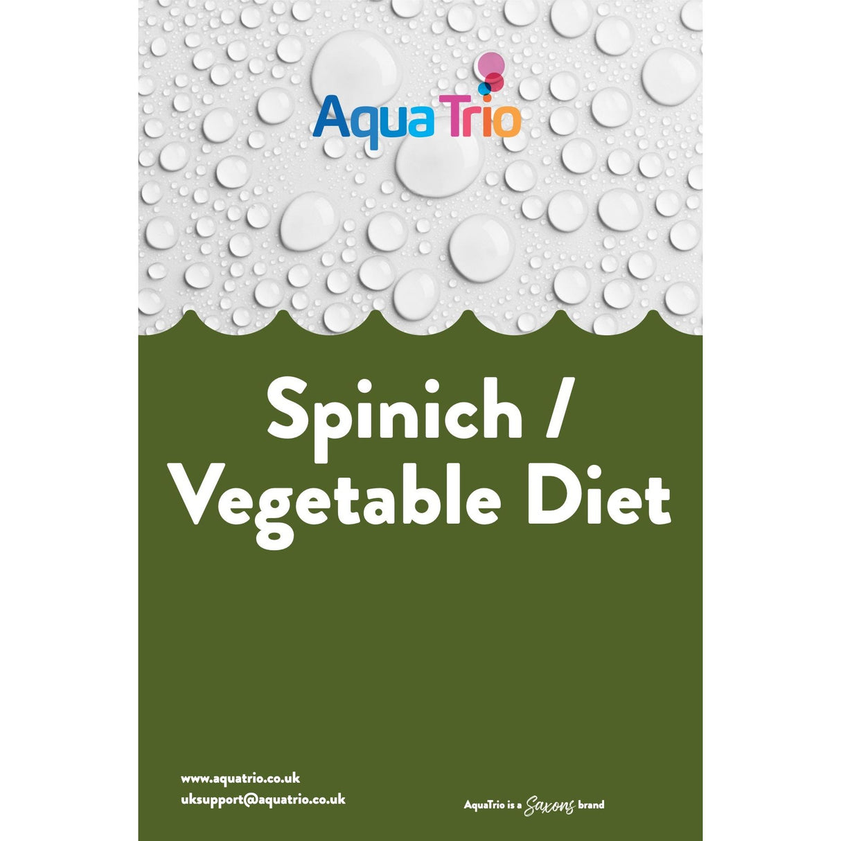 AquaTrio Frozen Spinach / Vegetable Diet 100g Blister Pack