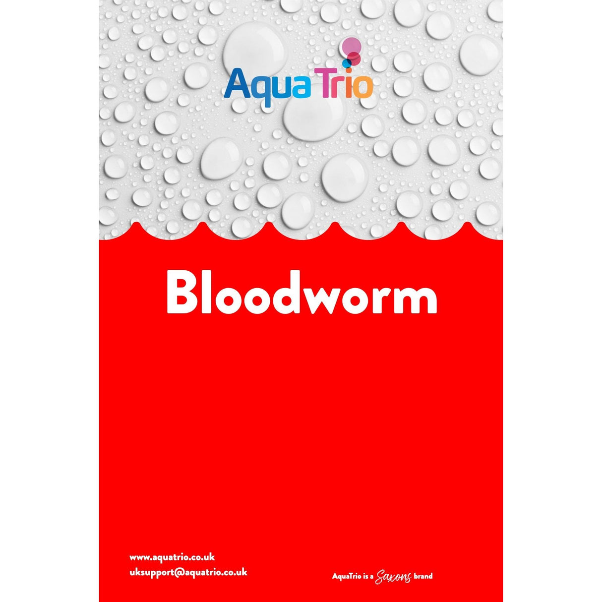 AquaTrio Frozen Bloodworm 100g Blister Pack