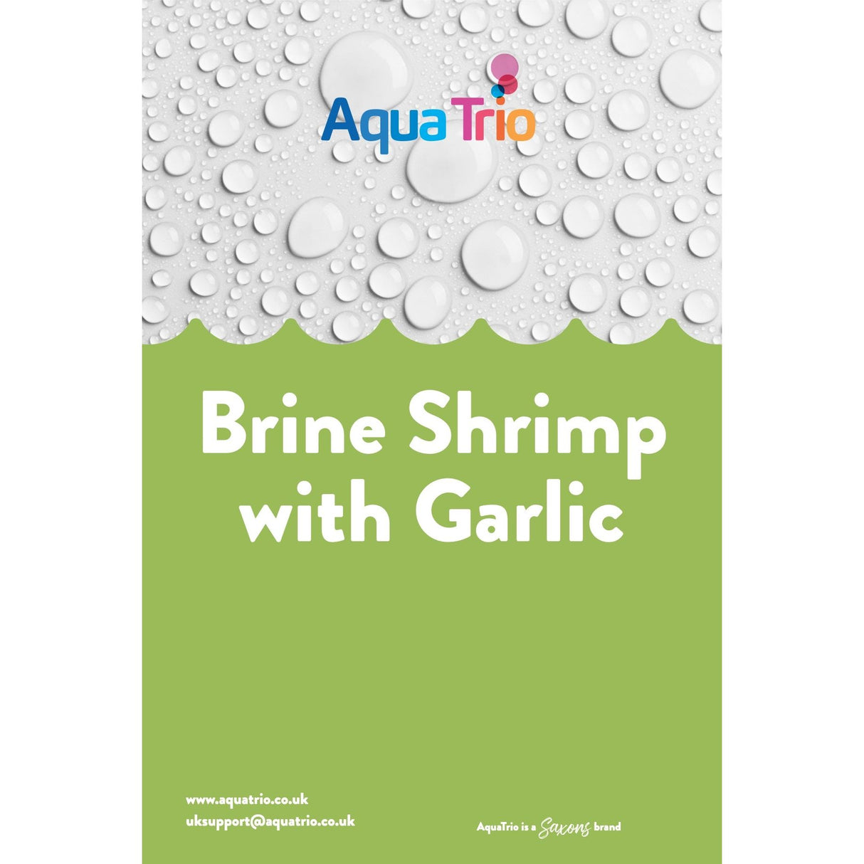 AquaTrio Frozen Brine Shrimp with Garlic 100g Blister Pack