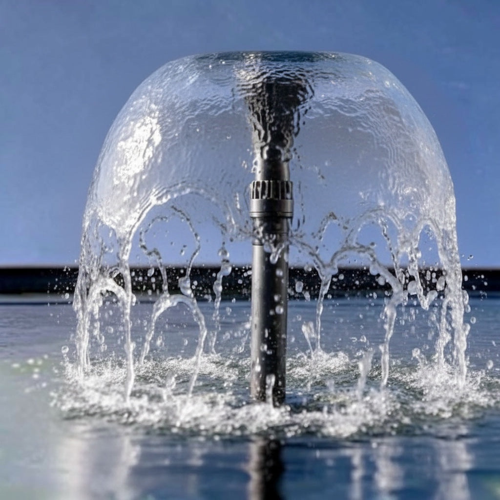 Water World Pet & Aquatic Centre Oase Lava 36-10K water bell nozzle creating a clear cascading fountain display