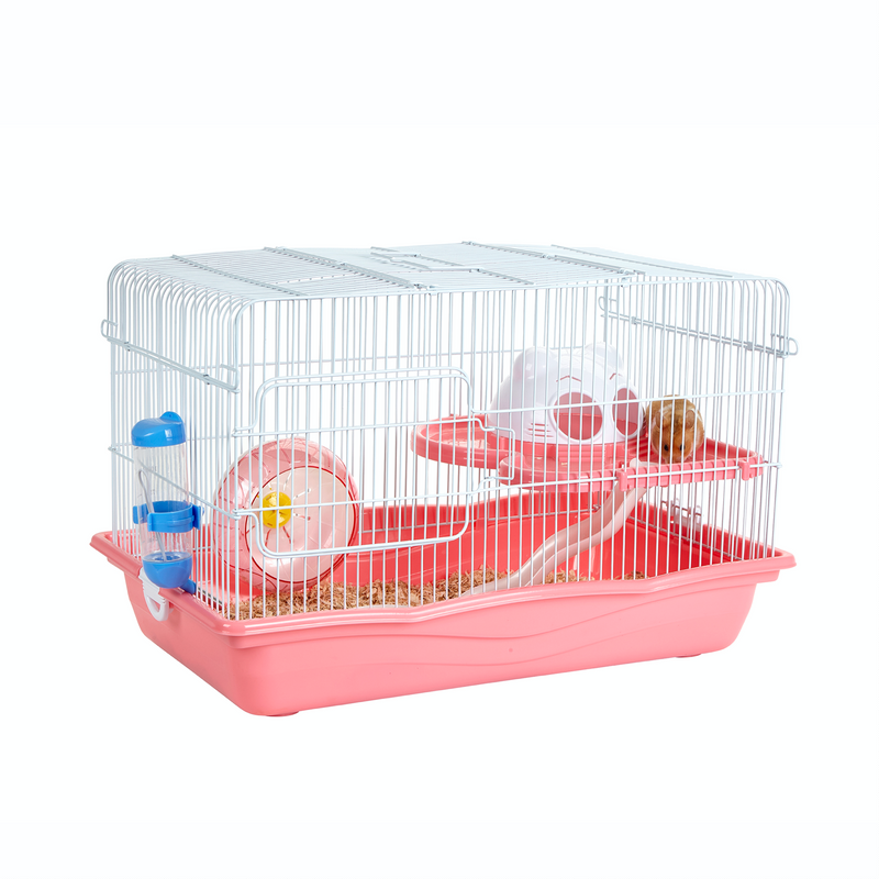 Little Zoo Harry Pink Small Animal Cage