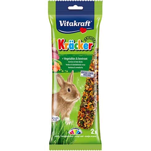 Vitakraft Rabbit Vegetable & Beetroot Kracker Treat Sticks