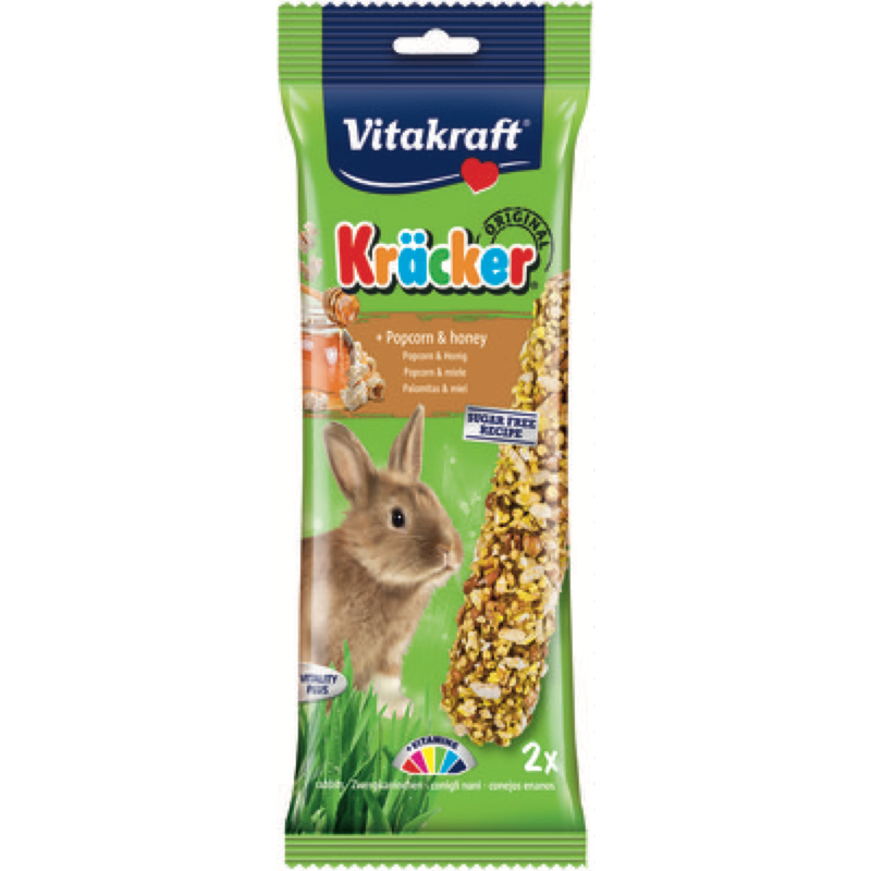 Vitakraft Rabbit Popcorn & Honey Kracker Treat Sticks