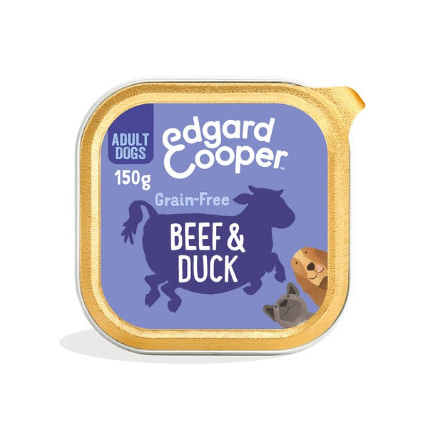 Edgard & Cooper Wet Cup for Dogs in Beef & Duck 150g