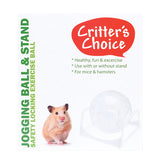 Critters Choice Glitter Jogging Ball with Stand & Hanger