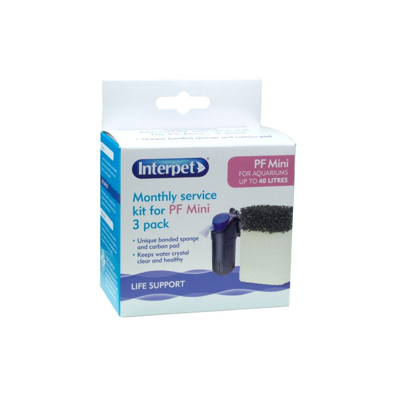 Interpet PF MINI Floss & Carbon Monthly Service Kit 3 pack