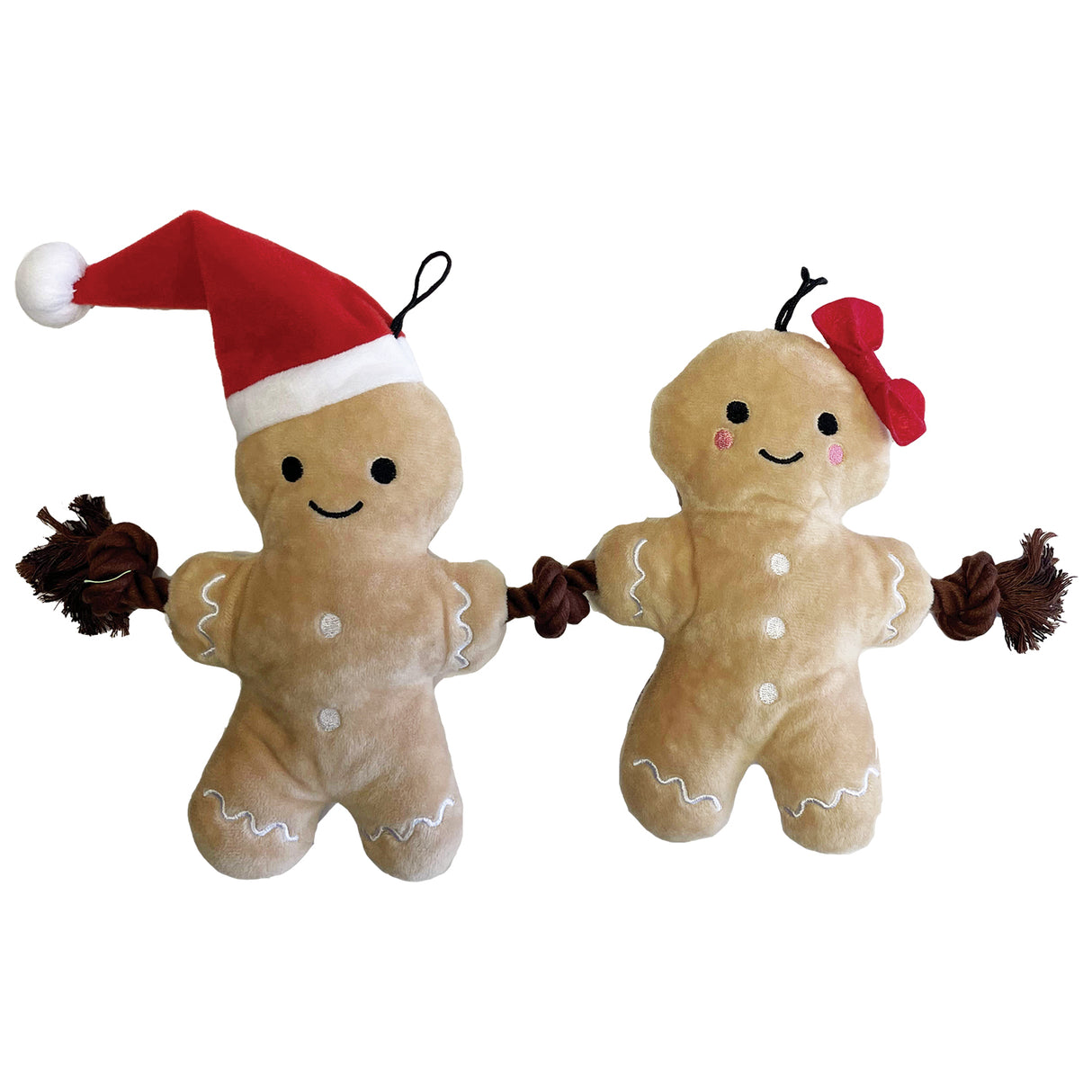 Happy Pet Gingerbread Rope Duo