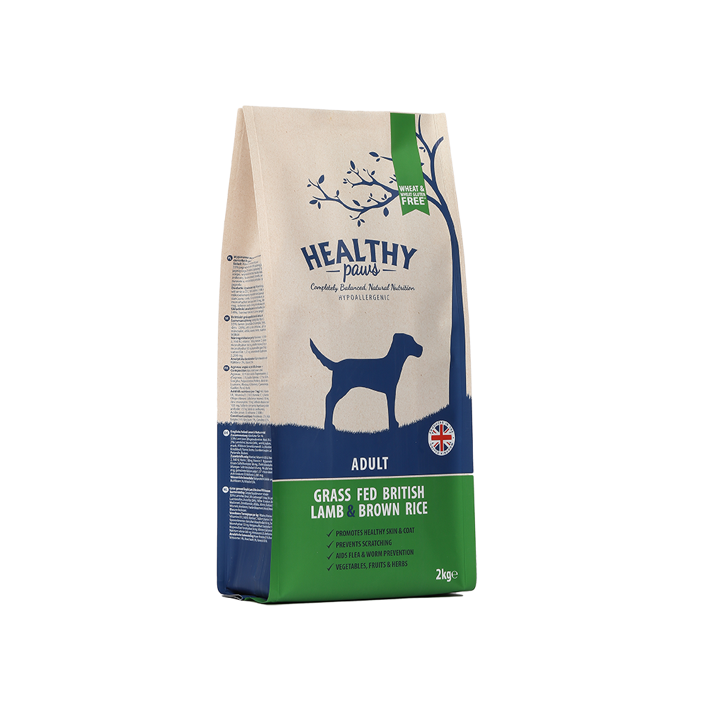 Healthy Paws Adult Grass Fed British Lamb & Brown Rice