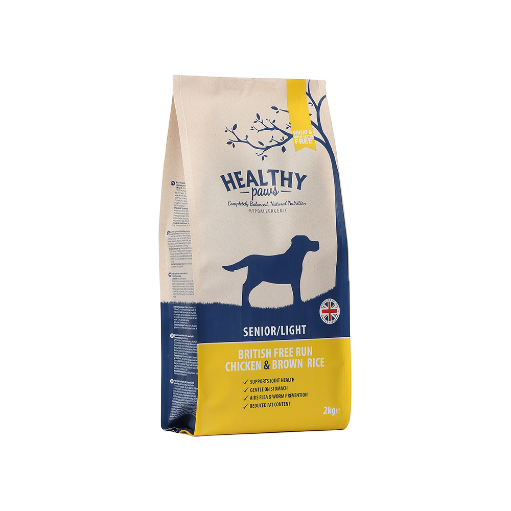 Healthy Paws Senior/Light British Free-Run Chicken & Brown Rice