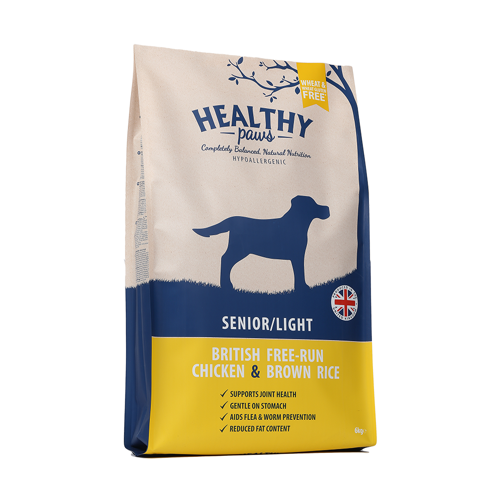 Healthy Paws Senior/Light British Free-Run Chicken & Brown Rice