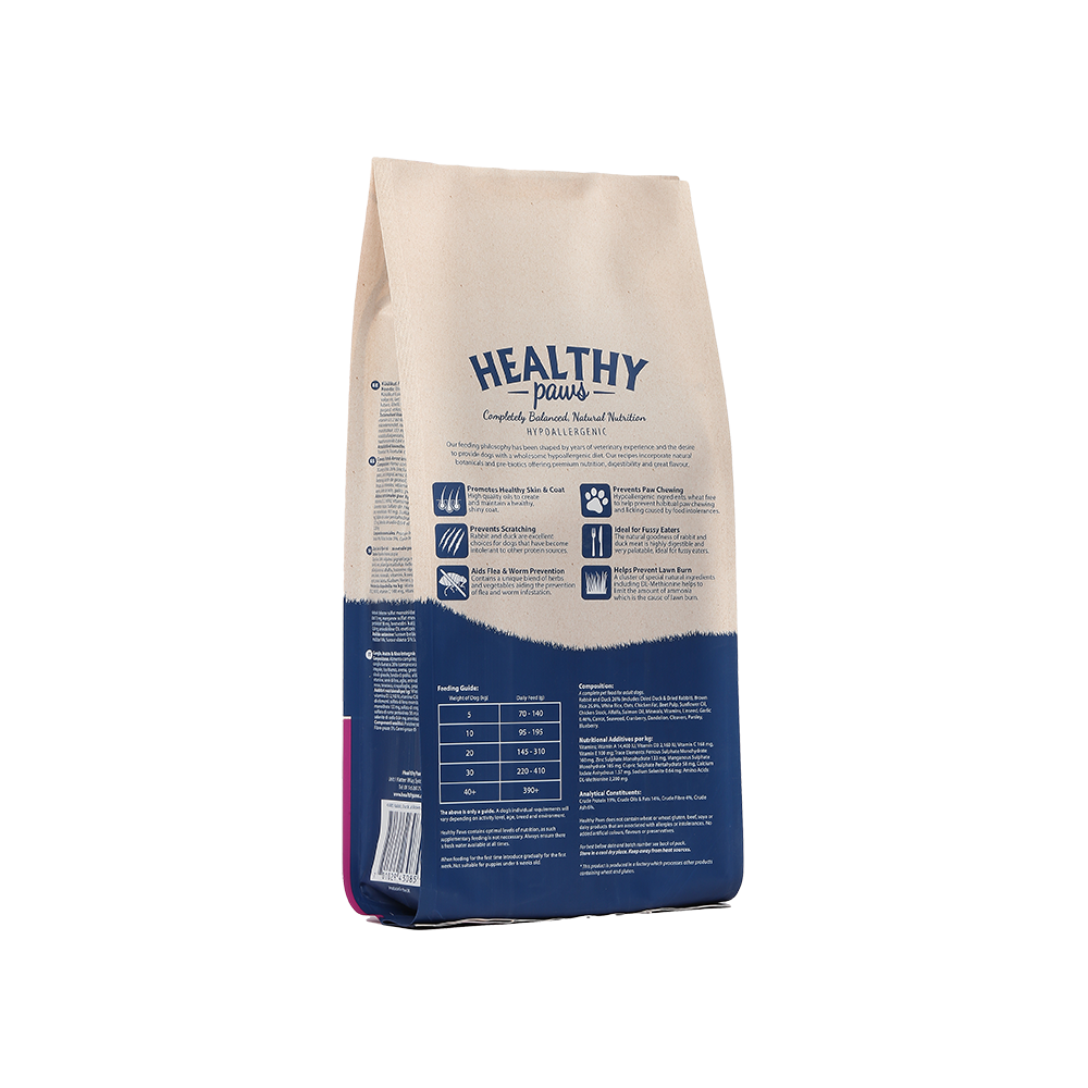 Healthy Paws Adult Rabbit, Duck & Brown Rice