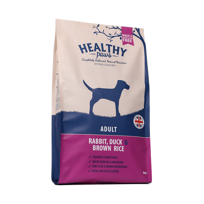 Healthy Paws Adult Rabbit, Duck & Brown Rice