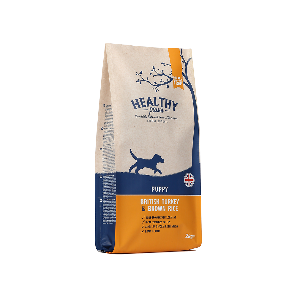 Healthy Paws Puppy British Turkey & Brown Rice