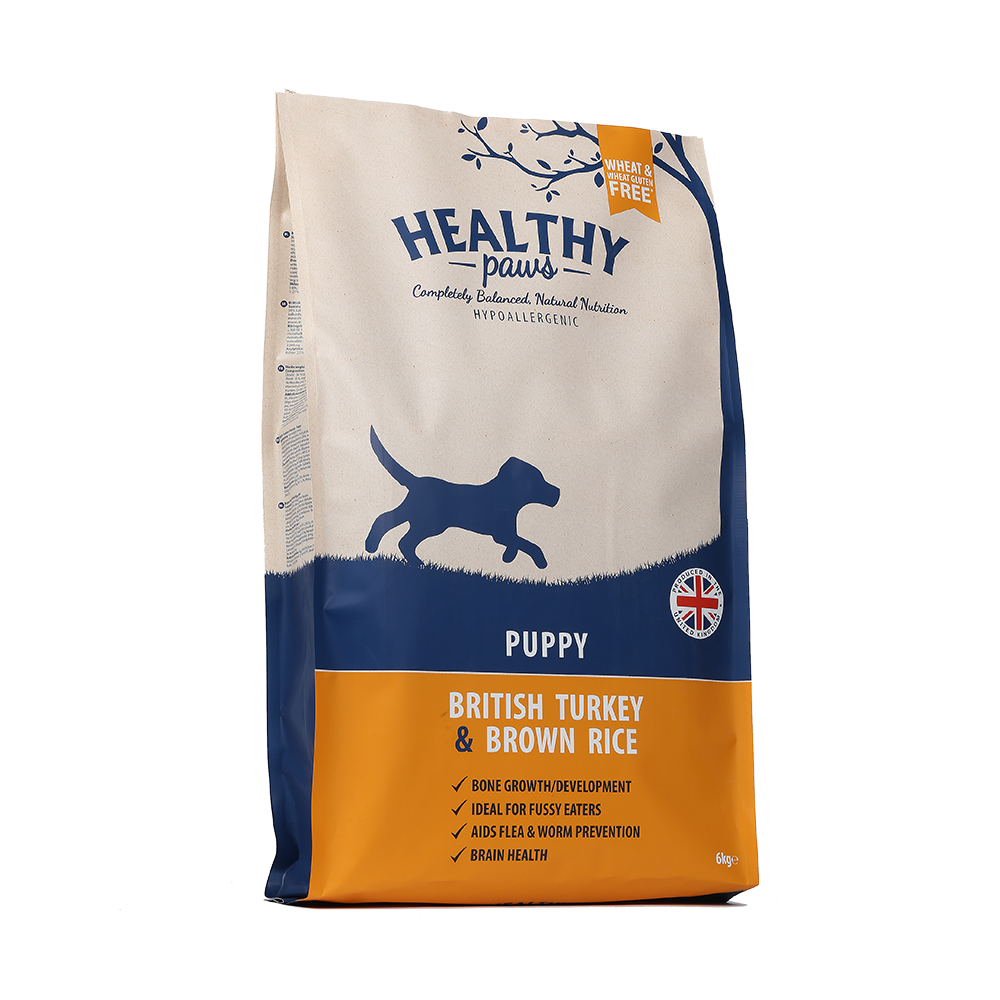 Healthy Paws Puppy British Turkey & Brown Rice