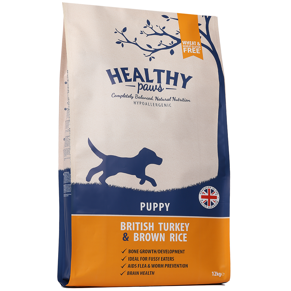 Healthy Paws Puppy British Turkey & Brown Rice