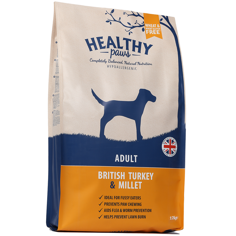Healthy Paws Adult British Turkey & Millet