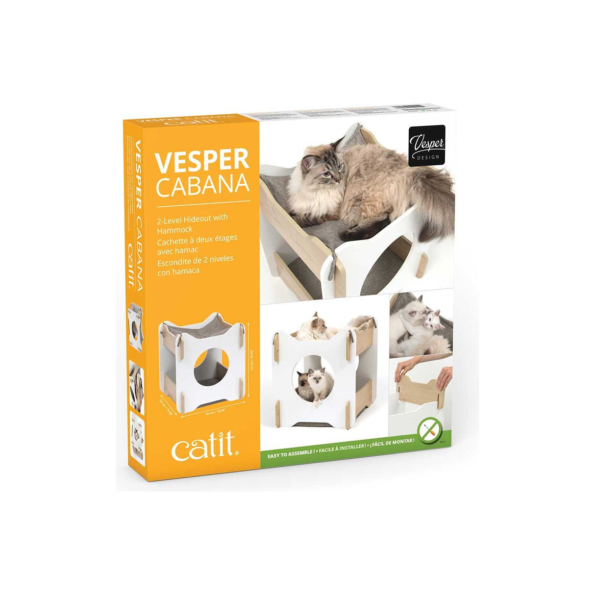 Catit Vesper Cabana Cat Hideout with Hammock