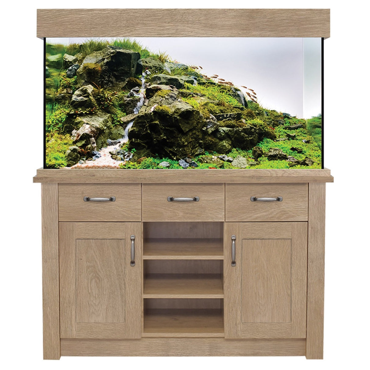 AquaOne OakStyle 230 Yorkshire Oak Aquarium & Cabinet