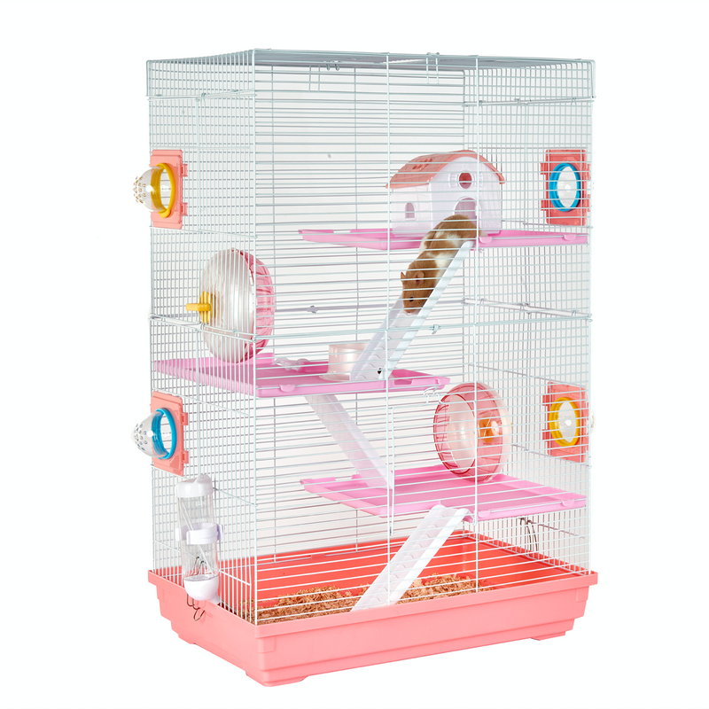 Little Zoo Holly Pink Small Animal Cage