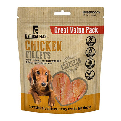 Chicken Fillets Dog Treats Value Pack 400g