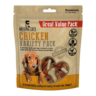 Chicken Variety Pack Dog Treats Value Pack 320g