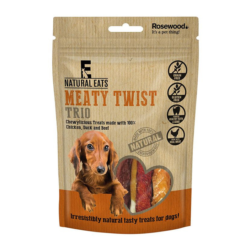 Meaty Twist Trio Dog Treats 90g
