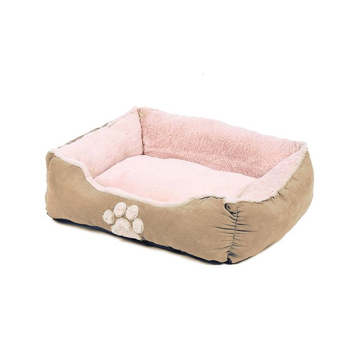 Hugs Square Dog Bed Latte 28''