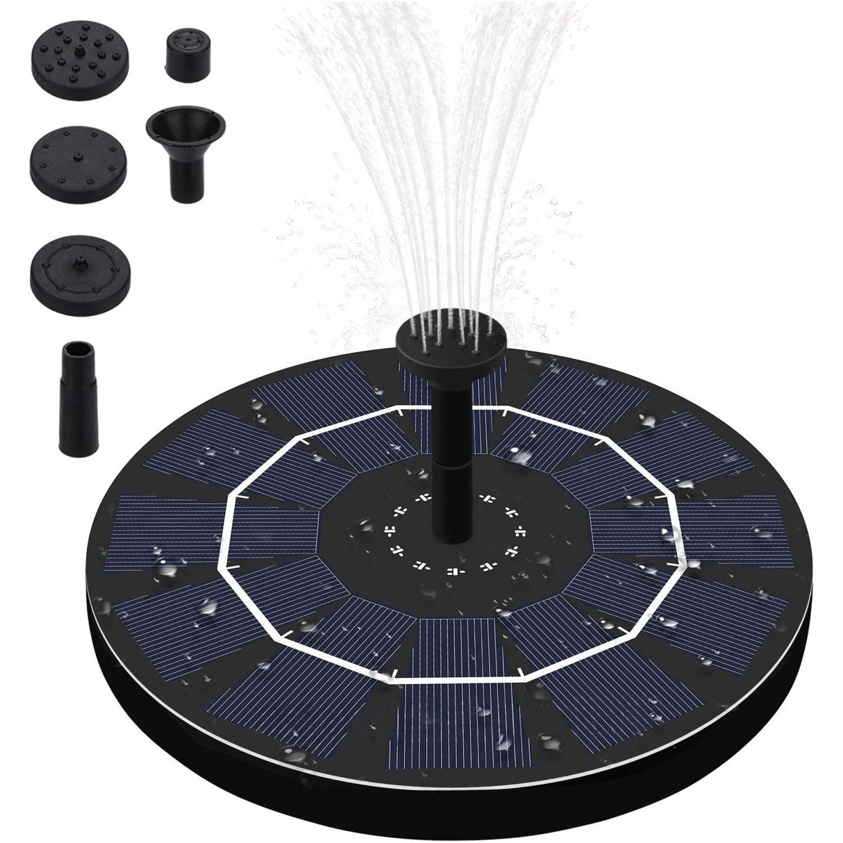 AquaTrio Small Solar Floating Fountain