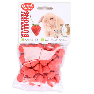 Critter's Choice Strawberry Buttons 40g
