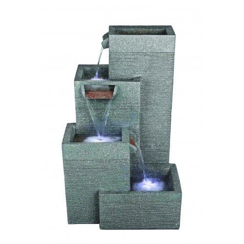 Aqua Creations Rectangular Grey Pillars