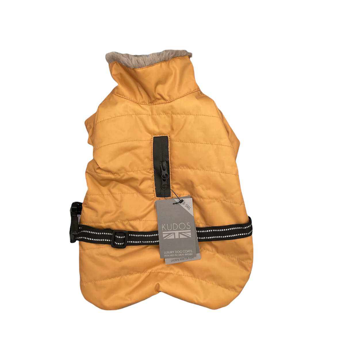 Kudos Sherpa Winter Dog Coat in Ochre