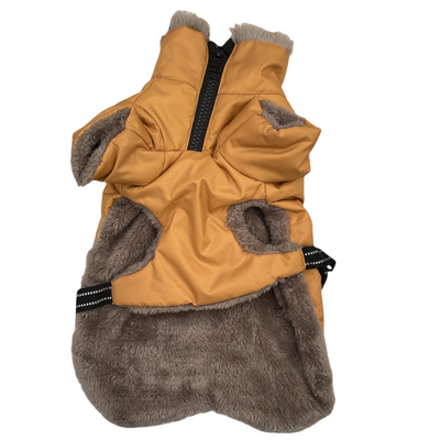 Kudos Sherpa Winter Dog Coat in Ochre
