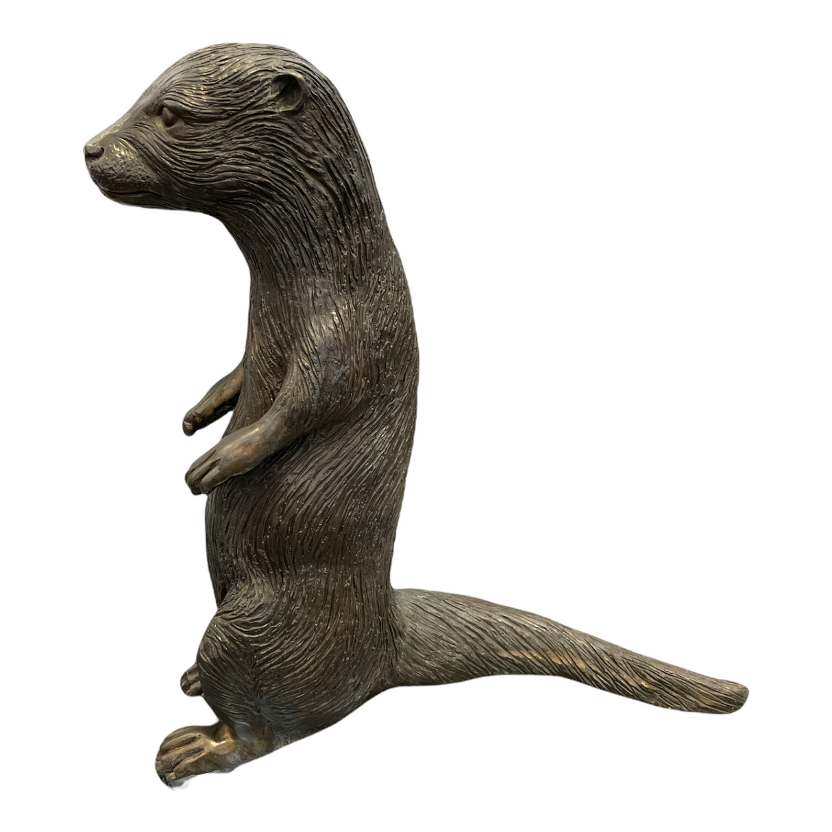 Bronze Otter Statue