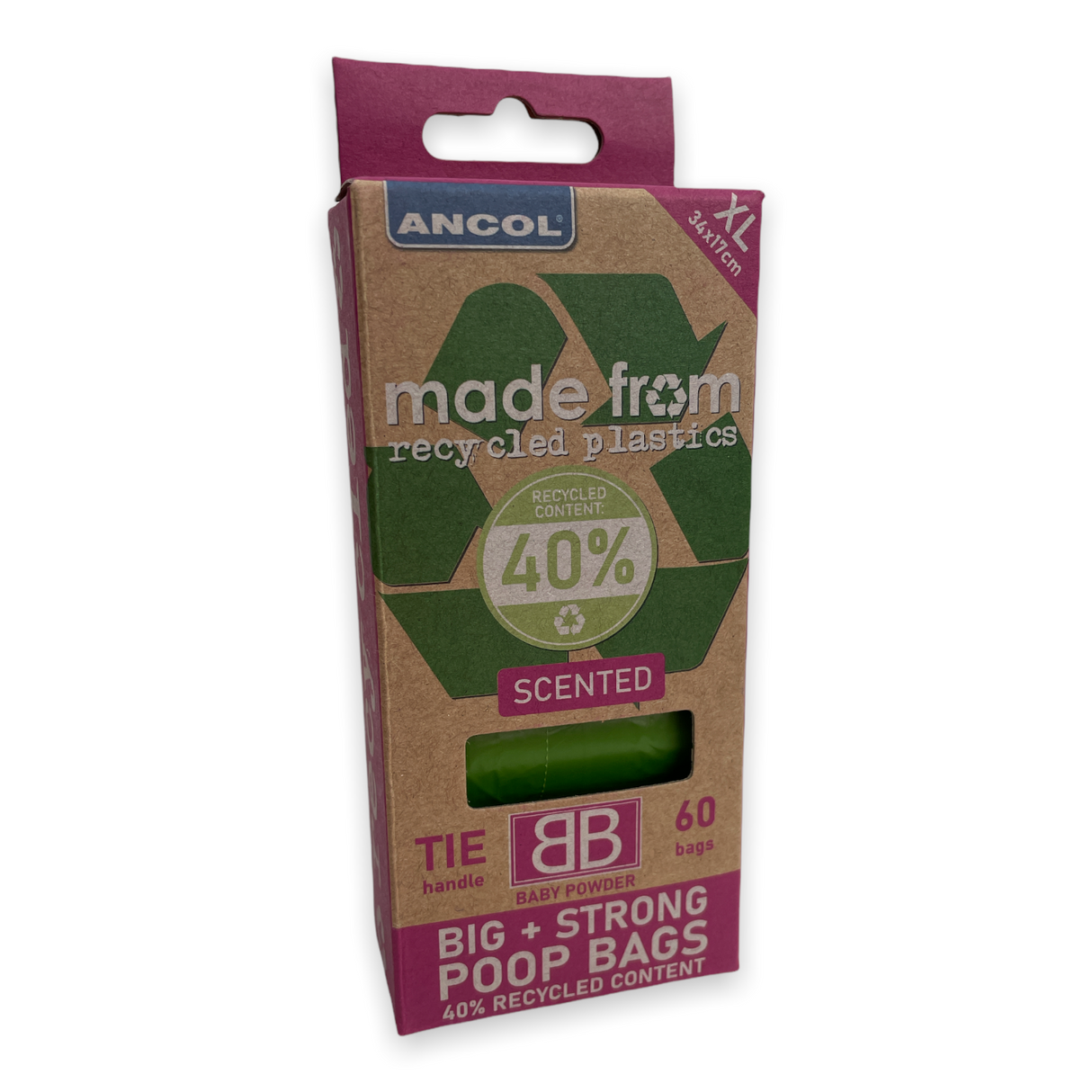 Ancol 'Made From' Scented Poop Bag Rolls (60 pack)